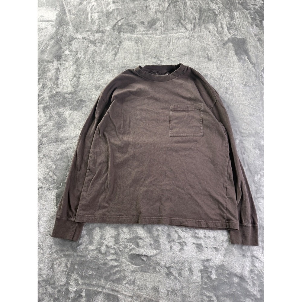 Abercrombie & Fitch Soft A&F Essentials‎ Oversized Pocket T-Shirt Brown Men's L